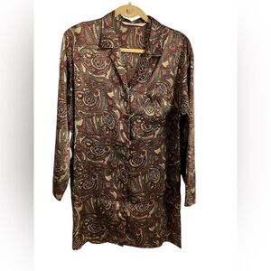 Vintage Victoria’s Secret Silky Paisley Nightshirt – Size Small